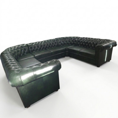 Chesterfield Ecksofa U Form Liederkanapee Ecksofaen Lieder Couche Modern Neit