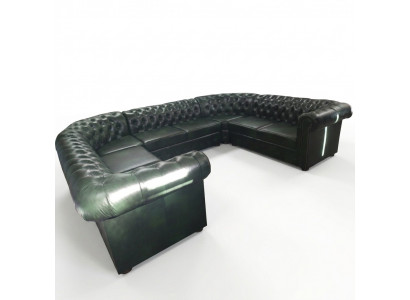 Chesterfield Ecksofa U Form Liederkanapee Ecksofaen Lieder Couche Modern Neit