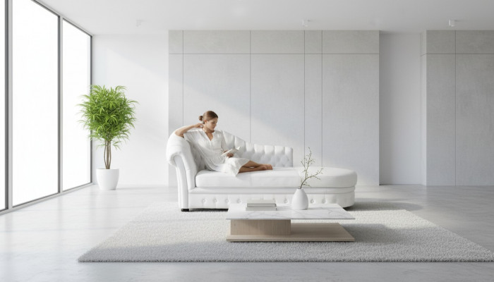 Chesterfield Chaiselounge Leis Chaise Wunnzëmmer Canapé Sofa Lounge