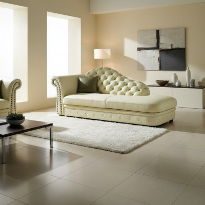 Chaiselounge Chesterfield Leef Chaise Sofa Lounge Sëtz Leef 230cm