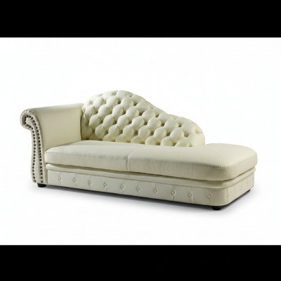 Chaiselounge Chesterfield Leef Chaise Sofa Lounge Sëtz Leef 230cm