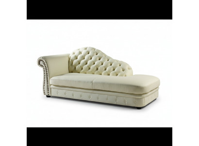 Chaiselounge Chesterfield Leef Chaise Sofa Lounge Sëtz Leef 230cm