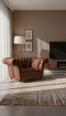 Luxus Chesterfield Fauteuil Lieder Sëtz Lounge Fauteuils Brong Modern