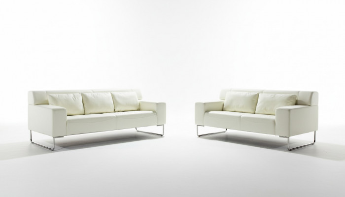 Sofa-Garnitur Modern Couch 3+2 Sëtzer Sofas 2 deels Italienesch Sëtzméiwer.