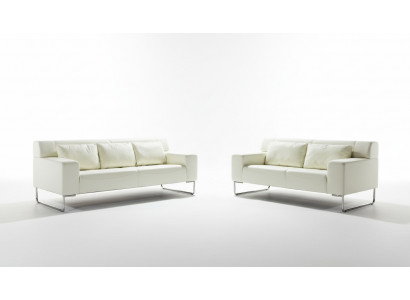 Sofa-Garnitur Modern Couch 3+2 Sëtzer Sofas 2 deels Italienesch Sëtzméiwer.