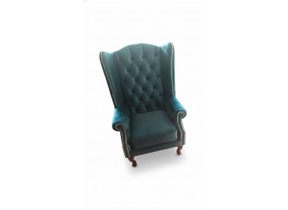 Ohrensessel Chesterfield Samt Einsëtzeger Luxus Still Couchen Canapé