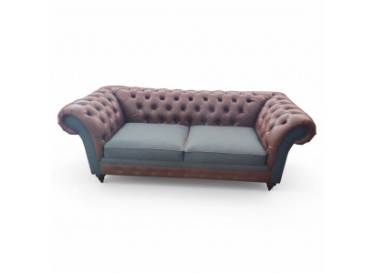 Sofa 3 Sëtzer Canapé Design Chesterfield Couchen Drësëtzer Sofas