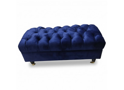 Luxus Hocker Sëtzbank Design Chesterfield Relax Hocker Modern Sëtz Fouss-Hocker