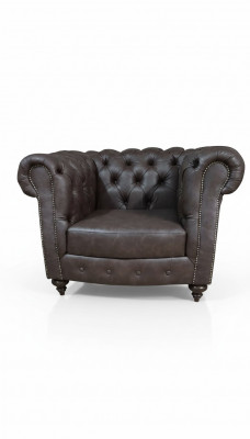 Chesterfield Fotell Canapé 1 Seetzer Lieder Lounge Sëtz Luxus Einsëtzer