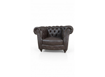 Chesterfield Fotell Canapé 1 Seetzer Lieder Lounge Sëtz Luxus Einsëtzer