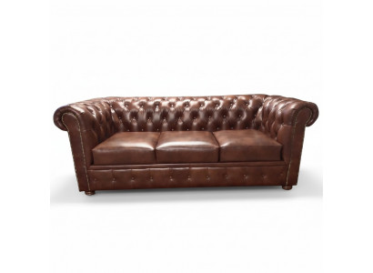 Luxus Chesterfield Sofa 3 Sëtzer Couchen Lounge Canapéë Sofa 230cm Stoff