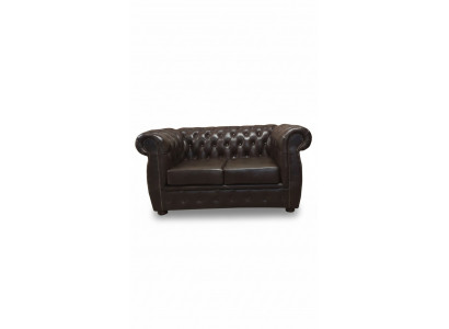 Chesterfield Canapé 2 Sëtzer Luxus Canapé Zweisëtzer Canapéen Braun Miwwelen Canapéen
