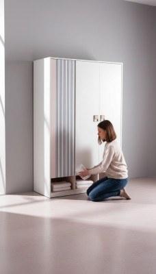 Kleederschaf Wäiss Holz Schief Kannerzëmmer Miwwelen Design Ariichtung