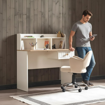 Sekretär Schreifdësch Dësch 110x60x120 Schreifdëscher Dëscher Miwwelen Holz Computer