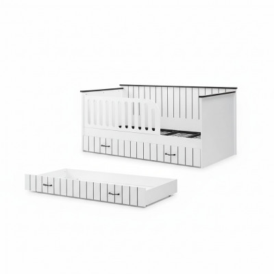 Modern Miwweldesign Kannerbetter Better Bett wäiss Kannerzëmmer nei