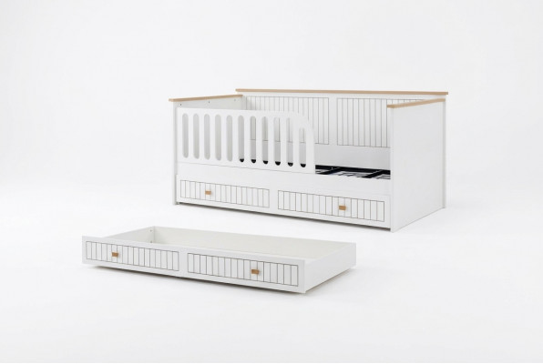 Modern Miwweldesign Kannerbetter Better Bett wäiss Kannerzëmmer