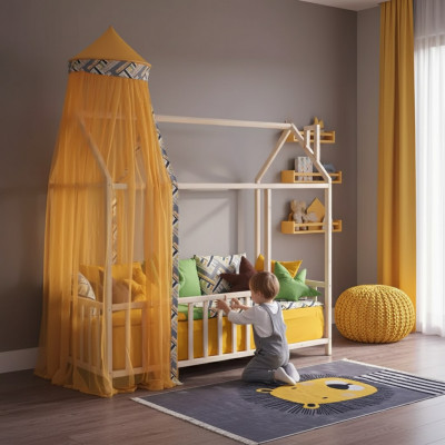 Niddreg Bett Himmelbett Schlofkummer Himmelbetter Kannerzëmmer
