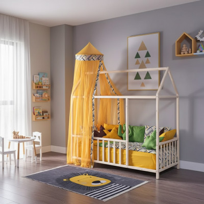 Niddreg Bett Himmelbett Schlofkummer Himmelbetter Kannerzëmmer