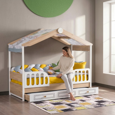Kanner Better Holz Schlofkummer Wunneng Miwwelen Neit Bett Jugendzëmmer