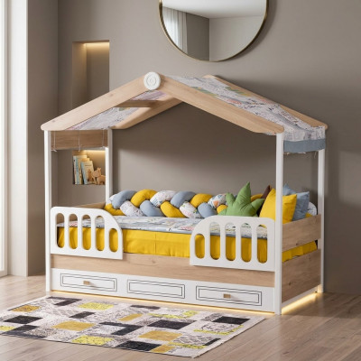 Kanner Better Holz Schlofkummer Wunneng Miwwelen Neit Bett Jugendzëmmer
