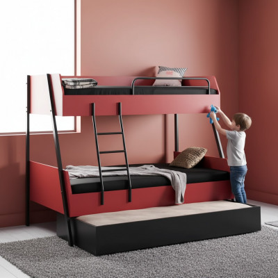 Jugendbett Kannerbett Kanner Design Moderne Bett Kannerzëmmer Holz Better