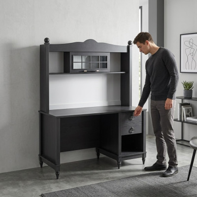 Sekretär Schreifdësch Dësch 130x60x163 Schreifdëscher Dëscher Miwwel Holz Computer