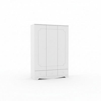 Kleederpress Schaf Holzmiwwelen Schlofkummer Schiefchen Holz Wäiss Loft Ariichtung