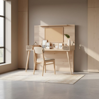 Sekretär Schreifdësch Dësch 130x60x152 Schreifdëscher Dëscher Miwwelen Holz Computer