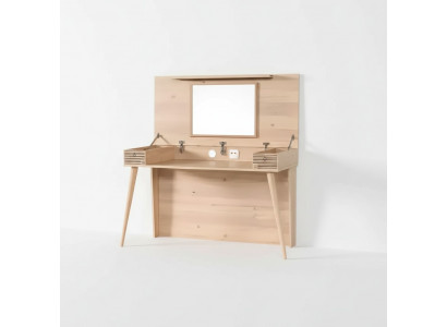 Sekretär Schreifdësch Dësch 130x60x152 Schreifdëscher Dëscher Miwwelen Holz Computer