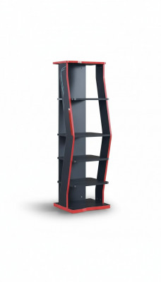 Regal Kleederschaf Bicherregal Schieféiert Schaf Méizweck Miwwelen Brong 164x40x34