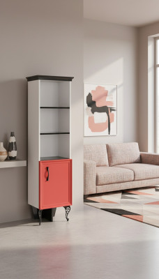 Regal Schaf Bicherregal Schief Méizweck Miwwelen Brong 164x40x34