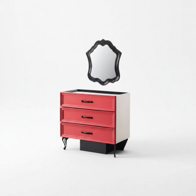 Klassesch Sideboard Kommode Schaf Schief Sall Schlofzëmmer Rout Holz