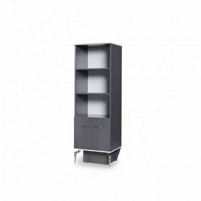 Regal Schaf Bicherregal Schief Mehrzweck Miwwel Braun 170x55x48