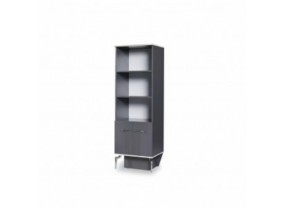 Regal Schaf Bicherregal Schief Mehrzweck Miwwel Braun 170x55x48