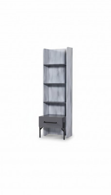 Regal Schaf Bücherregal Schief Mehrzweckmiwwelen Braun 165x49x47