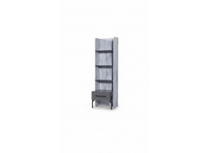 Regal Schaf Bücherregal Schief Mehrzweckmiwwelen Braun 165x49x47