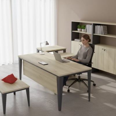 Designer brongen Schreifdësch Bürosmiwwelen Holzdëscher Luxusmiwwelen Nei