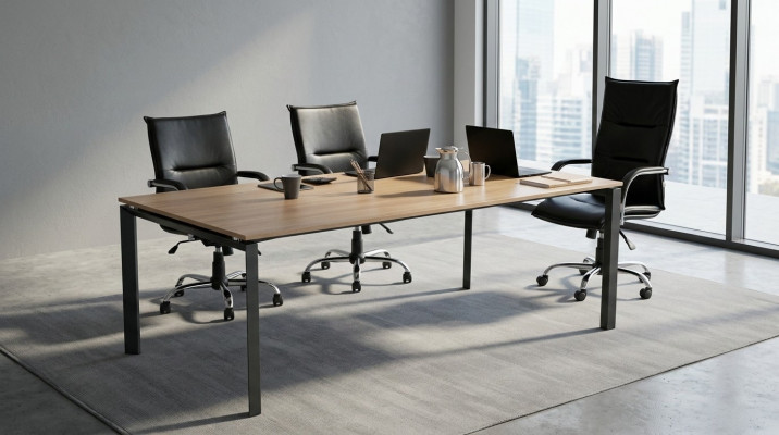 Groussen Konferenztësch Versammlungstëscher Luxus Holztëscher Büro Miwwelen