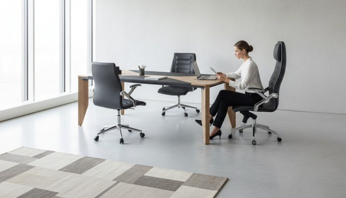 Konferenzdësch Büro Miwwel Ariichtung Büro Dësch 220x100 cm Konferenzdësch