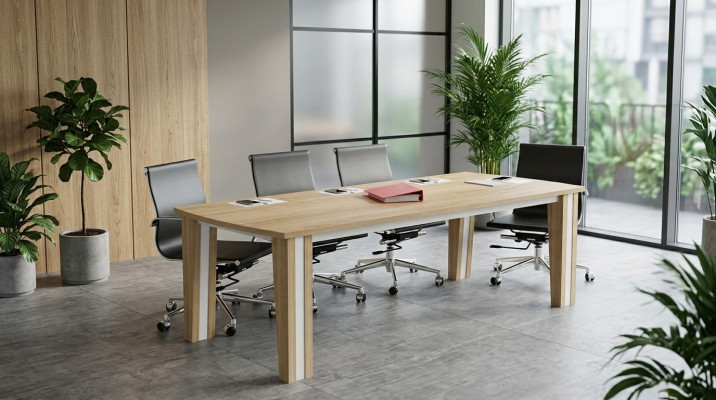 Grousse Holzdësch Versammlungsdëscher Luxus Konferenzdësch Büro Miwwelen Modern