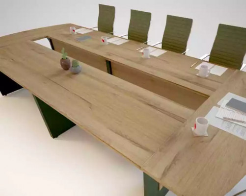 XXL Reuniounsdësch Konferenzdësch Bürodesk 390x180 Groussen Dësch Big