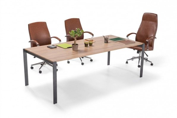 Modernt Groussen Konferenztisch Holz Designer Büro Aarbechtsraum Miwwelen