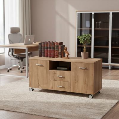 Designer Luxus Kommode Bürogezei Houzschaf Konsol Aarbechtszëmmer