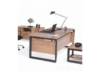 Designer brongen Schreifdësch Luxus Büro Miwwelen Holz Stilvoll Ariichtung