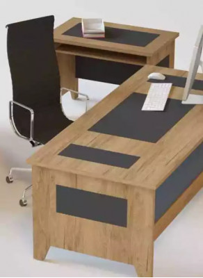Héichwäertegt, elegant Büro-Set am modernen Stil aus stabilem Holz