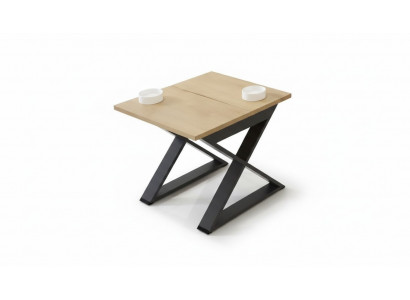 Designer Quadrateschen brongen Couchtisch, Späichertisch, Säitendësch.
