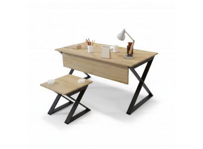 Moderne hellbrong Holzdësch Aarbechtsdëscher Büro Miwwelen Designer Steem.