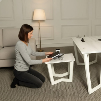 Wäissen modernen Canapé-Dësch Holzmöbel Exklusiven Büro-Stil Dësch