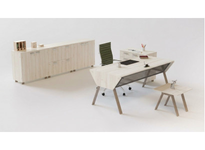 Luxuriéise Büro-Set am elegante modernen Stil aus héichwäertegem Holz