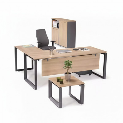 Exklusiv Büro Miwwelen Eckschrëftschaf Kommoud Dësch 2x Akteschiefen